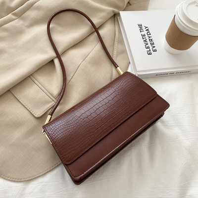 Μικρές τσάντες χεριών Totes για γυναίκες Μαλακό δέρμα PU Γυναικεία μασχάλη Vintage τσάντα ώμου Clutch Τσάντες και πορτοφόλι Γυναικεία Bolso