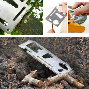 Κάρτα μαχαίρι 11 σε 1 Pocket Tool Knife Hunting Survival Camping Military Multi-function Card Knife