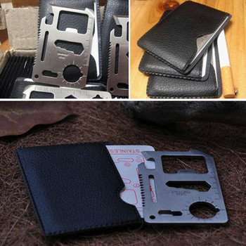 Κάρτα μαχαίρι 11 σε 1 Pocket Tool Knife Hunting Survival Camping Military Multi-function Card Knife