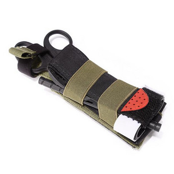 Κιτ πρώτων βοηθειών Tactical Molle Tourniquet Pouch Scissor Holding EDC Bag Hunting Survival Exploration Επείγουσας ανάγκης για αιμόσταση με ιμάντα