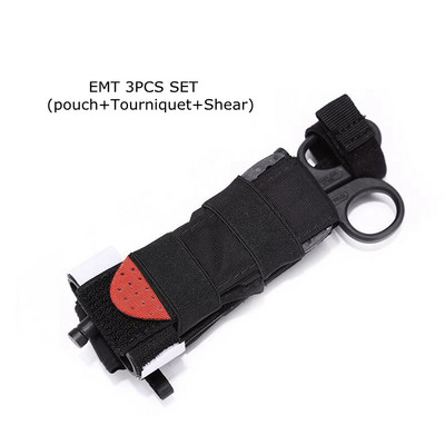 Taktikaline Molle esmaabikomplekt žguttide kott, käärihoidja EDC kott jahindus ellujäämise uurimine hädaabi hemostaasi rihmakott