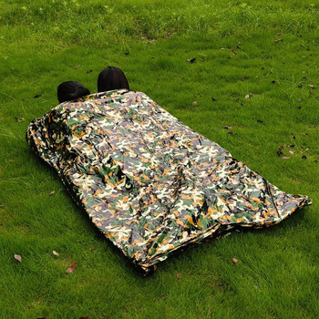 Θερμικό κάμπινγκ έκτακτης ανάγκης Πεζοπορία Σφυρίχτρα υπνόσακος Ζευγάρι εξωτερικού χώρου FistAids Adventure Sleeping κουβέρτα PET μεμβράνη παραλλαγής
