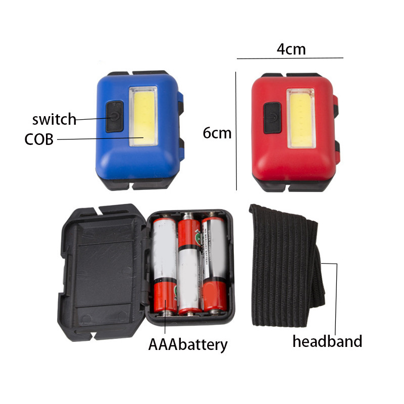 Μίνι ελαστικό φως κεφαλής προβολέων LED πρόσφατα με 3 λειτουργίες φωτισμού COB Φορώντας φως κεφαλής για τρέξιμο σε εξωτερικό χώρο