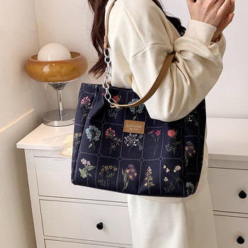 Дамски чанти през рамо Платнена щампа през рамо Дамска чанта Портмонета и чанти с голям капацитет Bolsas Femininas сумка женская