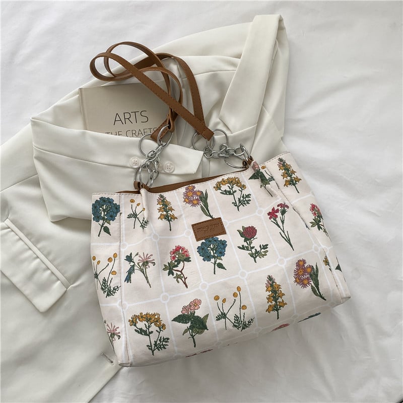 „Crossbody“ krepšiai moterims „Canvas“ spausdinta rankinė ant pečių Rankinė Didelės talpos piniginės ir rankinės Bolsas Femininas сумка женская