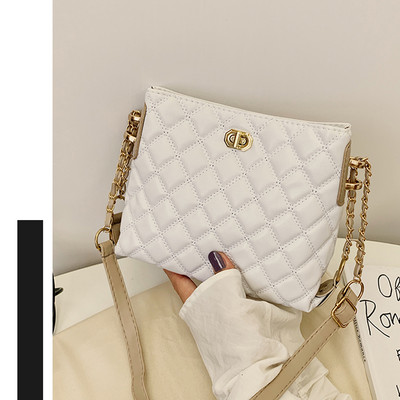 Uus moodne pehmest nahast õlakott Korea mitmekülgne ketikott, suure mahutavusega Lingge naiste ämbrikott