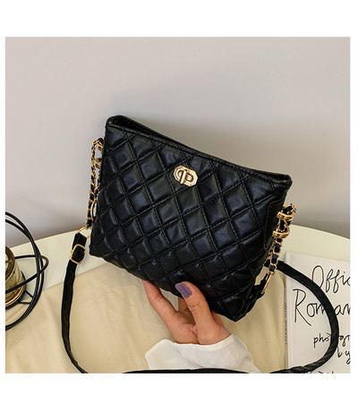 Uus moodne pehmest nahast õlakott Korea mitmekülgne ketikott, suure mahutavusega Lingge naiste ämbrikott