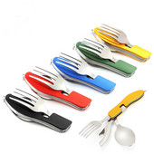 Õues ellujäämisnuga Kahvel lusikas Matkamine Telkimine Toiduvalmistamistööriist Söömisvahendid Väljaspool ellujäämisvarustus Multifunktsionaalne