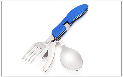 Õues ellujäämisnuga Kahvel lusikas Matkamine Telkimine Toiduvalmistamistööriist Söömisvahendid Väljaspool ellujäämisvarustus Multifunktsionaalne