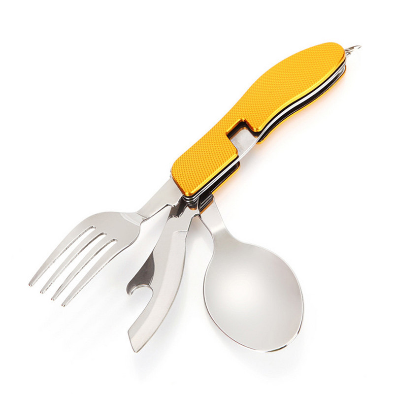 Õues ellujäämisnuga Kahvel lusikas Matkamine Telkimine Toiduvalmistamistööriist Söömisvahendid Väljaspool ellujäämisvarustus Multifunktsionaalne