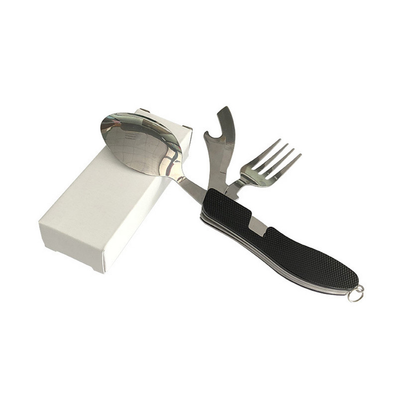 Õues ellujäämisnuga Kahvel lusikas Matkamine Telkimine Toiduvalmistamistööriist Söömisvahendid Väljaspool ellujäämisvarustus Multifunktsionaalne