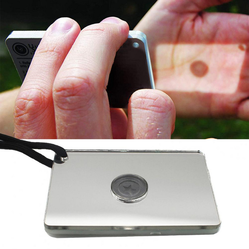 Φορητός ευέλικτος ακρυλικός ηλιογράφος με σχοινί Εξωτερικά εργαλεία Ανακλαστικοί καθρέφτες σήματος σκάφους Φθορίζοντες για εξωτερικούς χώρους