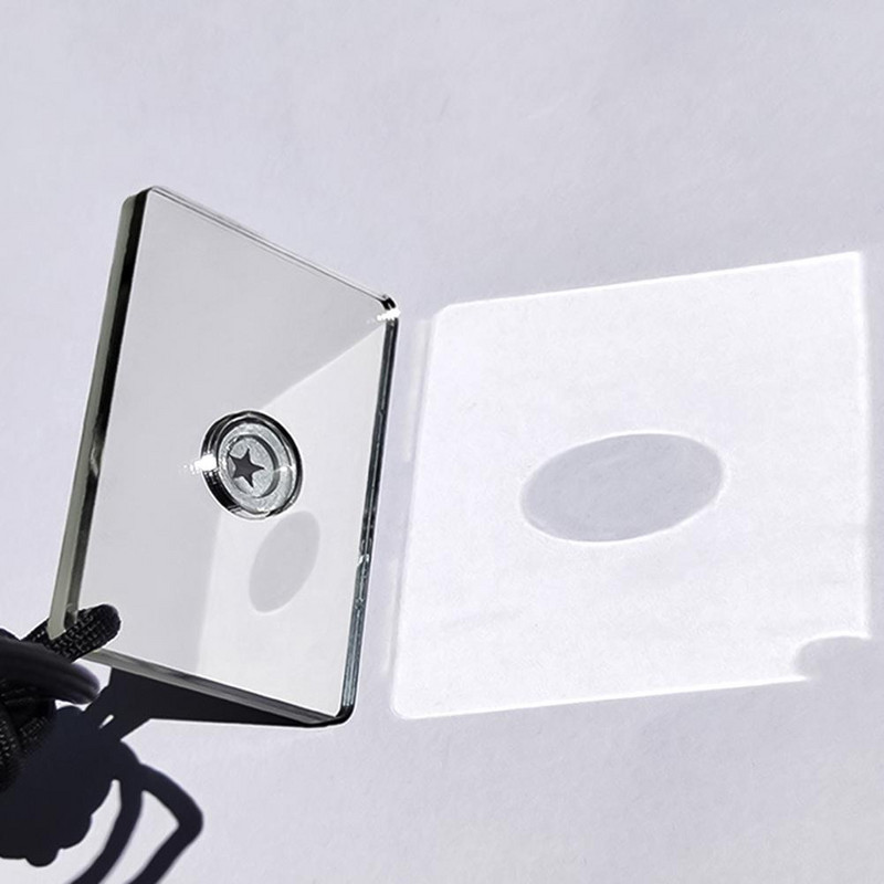 Φορητός ευέλικτος ακρυλικός ηλιογράφος με σχοινί Εξωτερικά εργαλεία Ανακλαστικοί καθρέφτες σήματος σκάφους Φθορίζοντες για εξωτερικούς χώρους