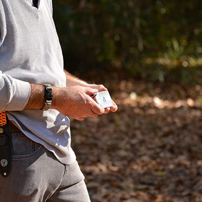 Φορητός ευέλικτος ακρυλικός ηλιογράφος με σχοινί Εξωτερικά εργαλεία Ανακλαστικοί καθρέφτες σήματος σκάφους Φθορίζοντες για εξωτερικούς χώρους