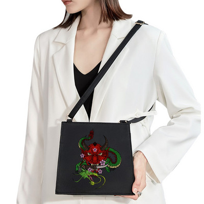 New Trend Single Product Premium Shoulder Bag Woman Diagonal Bag Funny Monster Pattern Printing Τσάντα Commuter Τσάντα κινητού τηλεφώνου