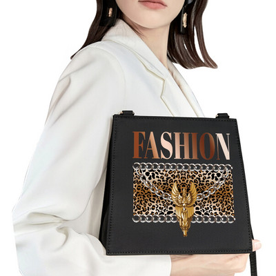 Commuter Bag Woman Bag Fashion Τσάντα ώμου Leopard Pattern Printing Series Portable Evening Bag Square Bag Basic 2022 Shopping