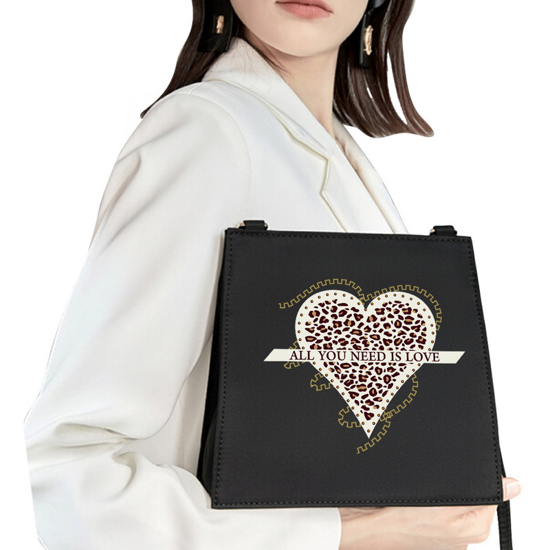 Commuter Bag Woman Bag Fashion Τσάντα ώμου Leopard Pattern Printing Series Portable Evening Bag Square Bag Basic 2022 Shopping