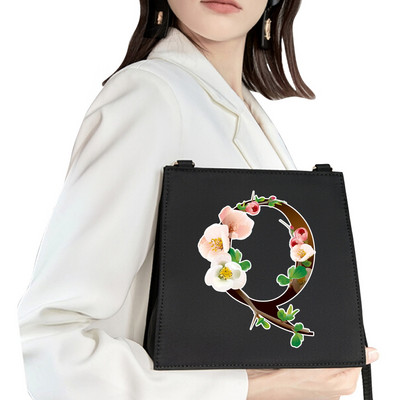 2022 Mood Naine Bränd Sweet Style Kommunikatsiooni õlakott Esialgne nimi Kiri Muster Trükikott Ruudukujuline Naiste Lihtne kandekott