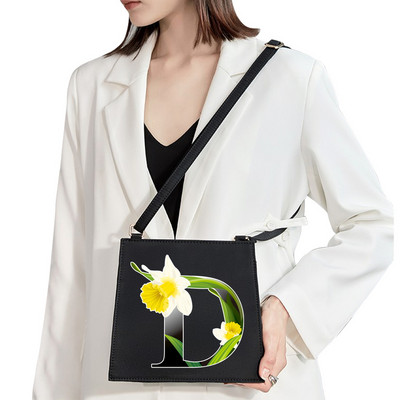 2022 Mood Naine Bränd Sweet Style Kommunikatsiooni õlakott Esialgne nimi Kiri Muster Trükikott Ruudukujuline Naiste Lihtne kandekott