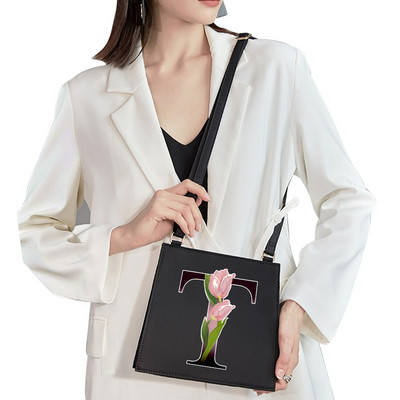 2022 Mood Naine Bränd Sweet Style Kommunikatsiooni õlakott Esialgne nimi Kiri Muster Trükikott Ruudukujuline Naiste Lihtne kandekott