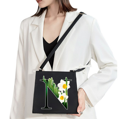 2022 Mood Naine Bränd Sweet Style Kommunikatsiooni õlakott Esialgne nimi Kiri Muster Trükikott Ruudukujuline Naiste Lihtne kandekott