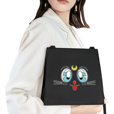 Tänav klassikaline kandikott Rind Naljakas mustriga trükkimine Pendelkott Naisekott Moodne õlakott Õhtukott Basic käekott