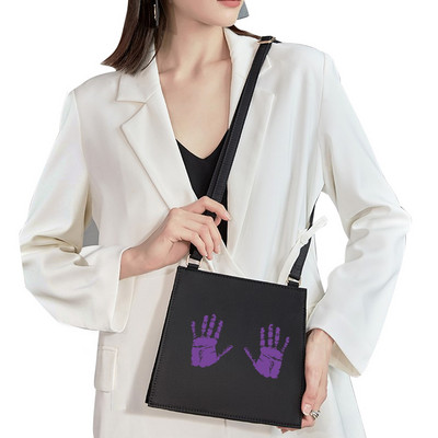 Tänav klassikaline kandikott Rind Naljakas mustriga trükkimine Pendelkott Naisekott Moodne õlakott Õhtukott Basic käekott