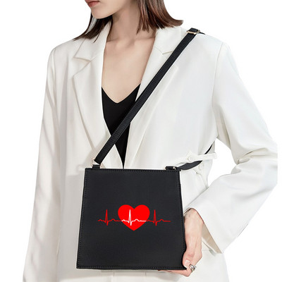 Tänav klassikaline kandikott Rind Naljakas mustriga trükkimine Pendelkott Naisekott Moodne õlakott Õhtukott Basic käekott