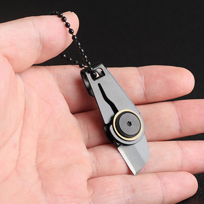 Pocket Cutter Sharp Zipper Shape Keychain Cutter Outdoor Camping Hunting Hiking Mini Key Ring Knif Safety Survival Outdoor Tools