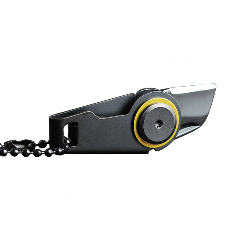 Taskulõikur terava tõmbluku kujuga võtmehoidja lõikur õues telkimine jahindus matkamine mini võtmehoidja nuga ohutus ellujäämise välitööriistad