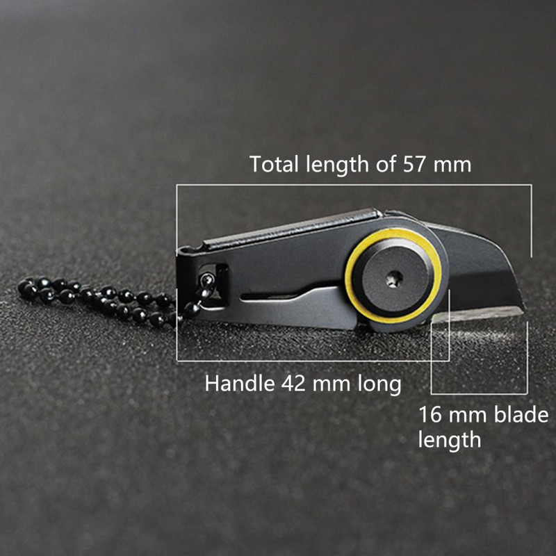 Taskulõikur terava tõmbluku kujuga võtmehoidja lõikur õues telkimine jahindus matkamine mini võtmehoidja nuga ohutus ellujäämise välitööriistad