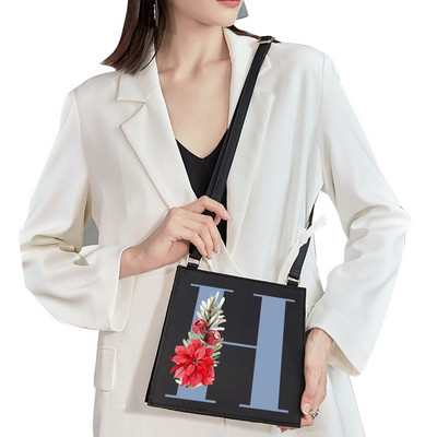 2022 Mood Naine Bränd Sweet Style Kommunikatsiooni õlakott Esialgne nimi Kiri Muster Trükikott Ruudukujuline Naiste Lihtne kandekott