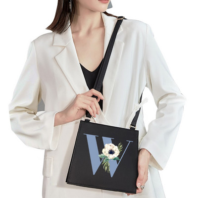 2022 Mood Naine Bränd Sweet Style Kommunikatsiooni õlakott Esialgne nimi Kiri Muster Trükikott Ruudukujuline Naiste Lihtne kandekott