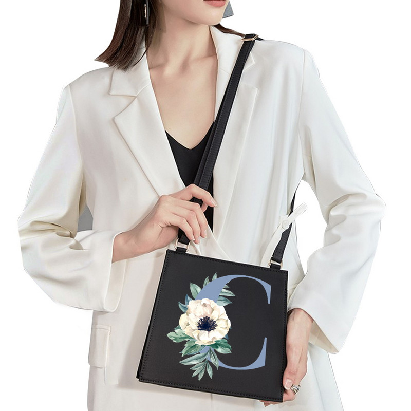 2022 Mood Naine Bränd Sweet Style Kommunikatsiooni õlakott Esialgne nimi Kiri Muster Trükikott Ruudukujuline Naiste Lihtne kandekott