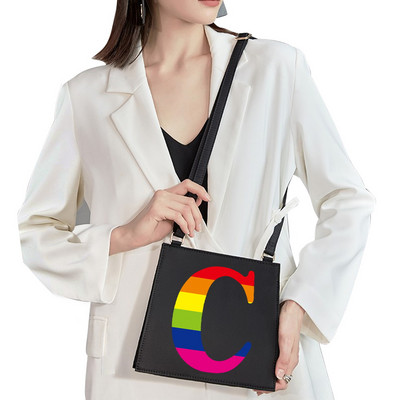 2022 Lihtne kandiline kott Esialgne nimi Täht Muster Printimine Pendelkott Naisekott Moodne õlakott Õhtukott Käekott