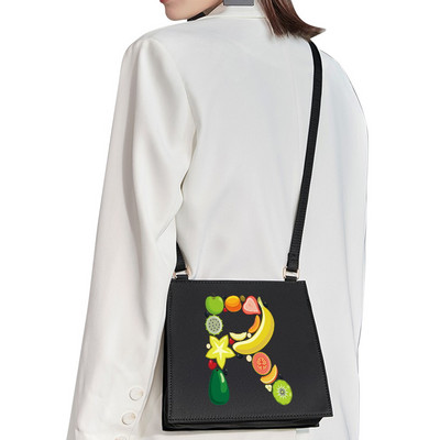 2022. Jednostavna četvrtasta torba Početno ime Ispis uzorka slova Putna torba Ženska torba Modna torba na rame Večernja torbica Ručna torbica