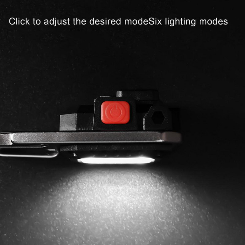 Μίνι φακός Type-C Μπρελόκ Επαναφορτιζόμενο Cob Αδιάβροχο φως εργασίας Led Υψηλή φωτεινότητα Φωτιστικό Κάμπινγκ έκτακτης ανάγκης Φωτιστικό μπρελόκ