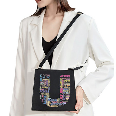 2022 Обикновена квадратна чанта Първоначално име Буква Модел Печат Пътническа чанта Дамска чанта Модна чанта през рамо Вечерна чанта Дамска чанта