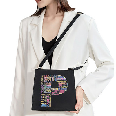 2022 Обикновена квадратна чанта Първоначално име Буква Модел Печат Пътническа чанта Дамска чанта Модна чанта през рамо Вечерна чанта Дамска чанта