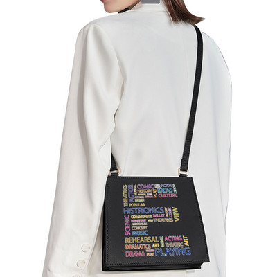 2022 Обикновена квадратна чанта Първоначално име Буква Модел Печат Пътническа чанта Дамска чанта Модна чанта през рамо Вечерна чанта Дамска чанта