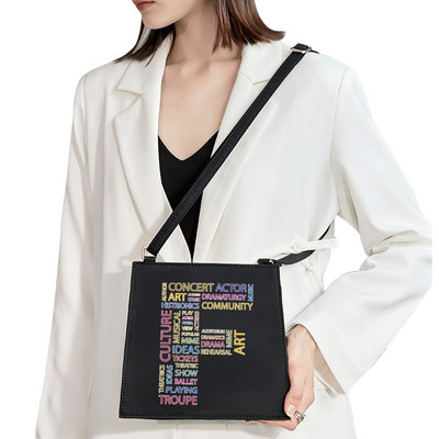 2022 Обикновена квадратна чанта Първоначално име Буква Модел Печат Пътническа чанта Дамска чанта Модна чанта през рамо Вечерна чанта Дамска чанта