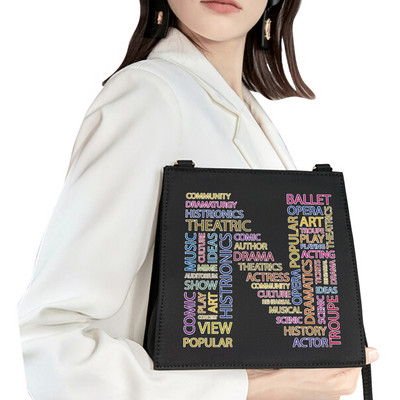 2022 Обикновена квадратна чанта Първоначално име Буква Модел Печат Пътническа чанта Дамска чанта Модна чанта през рамо Вечерна чанта Дамска чанта