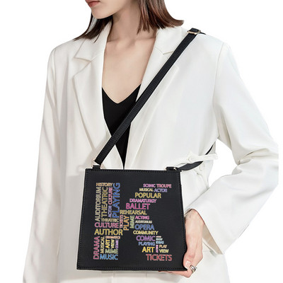 2022 Обикновена квадратна чанта Първоначално име Буква Модел Печат Пътническа чанта Дамска чанта Модна чанта през рамо Вечерна чанта Дамска чанта