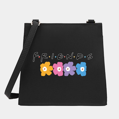 2022 Women Square Bags Shoulder Crossbody Designer Casual Friends Series Pattern Commute Tote Messenger Bag Τσάντα για αγορές