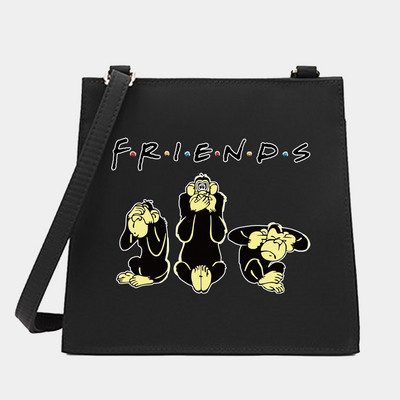 2022 Women Square Bags Shoulder Crossbody Designer Casual Friends Series Pattern Commute Tote Messenger Bag Τσάντα για αγορές