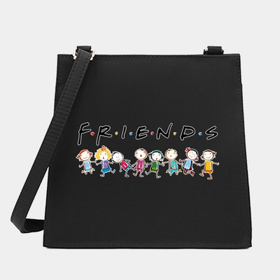 2022 Women Square Bags Shoulder Crossbody Designer Casual Friends Series Pattern Commute Tote Messenger Bag Τσάντα για αγορές