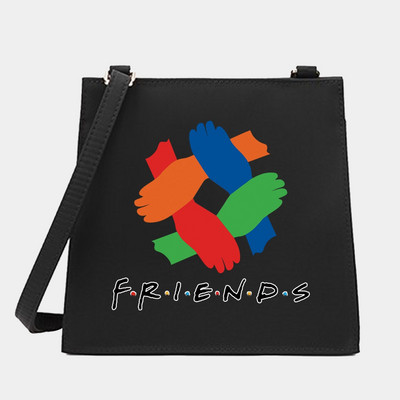 2022 Women Square Bags Shoulder Crossbody Designer Casual Friends Series Pattern Commute Tote Messenger Bag Τσάντα για αγορές