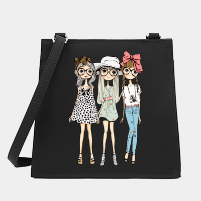2022 Women Square Bags Shoulder Crossbody Designer Casual Friends Series Pattern Commute Tote Messenger Bag Τσάντα για αγορές