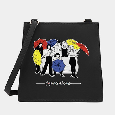 2022 Women Square Bags Shoulder Crossbody Designer Casual Friends Series Pattern Commute Tote Messenger Bag Τσάντα για αγορές