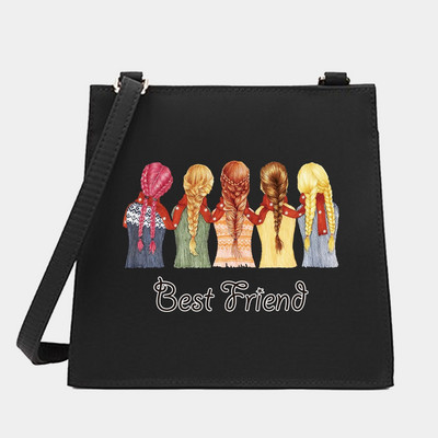 2022 Women Square Bags Shoulder Crossbody Designer Casual Friends Series Pattern Commute Tote Messenger Bag Τσάντα για αγορές